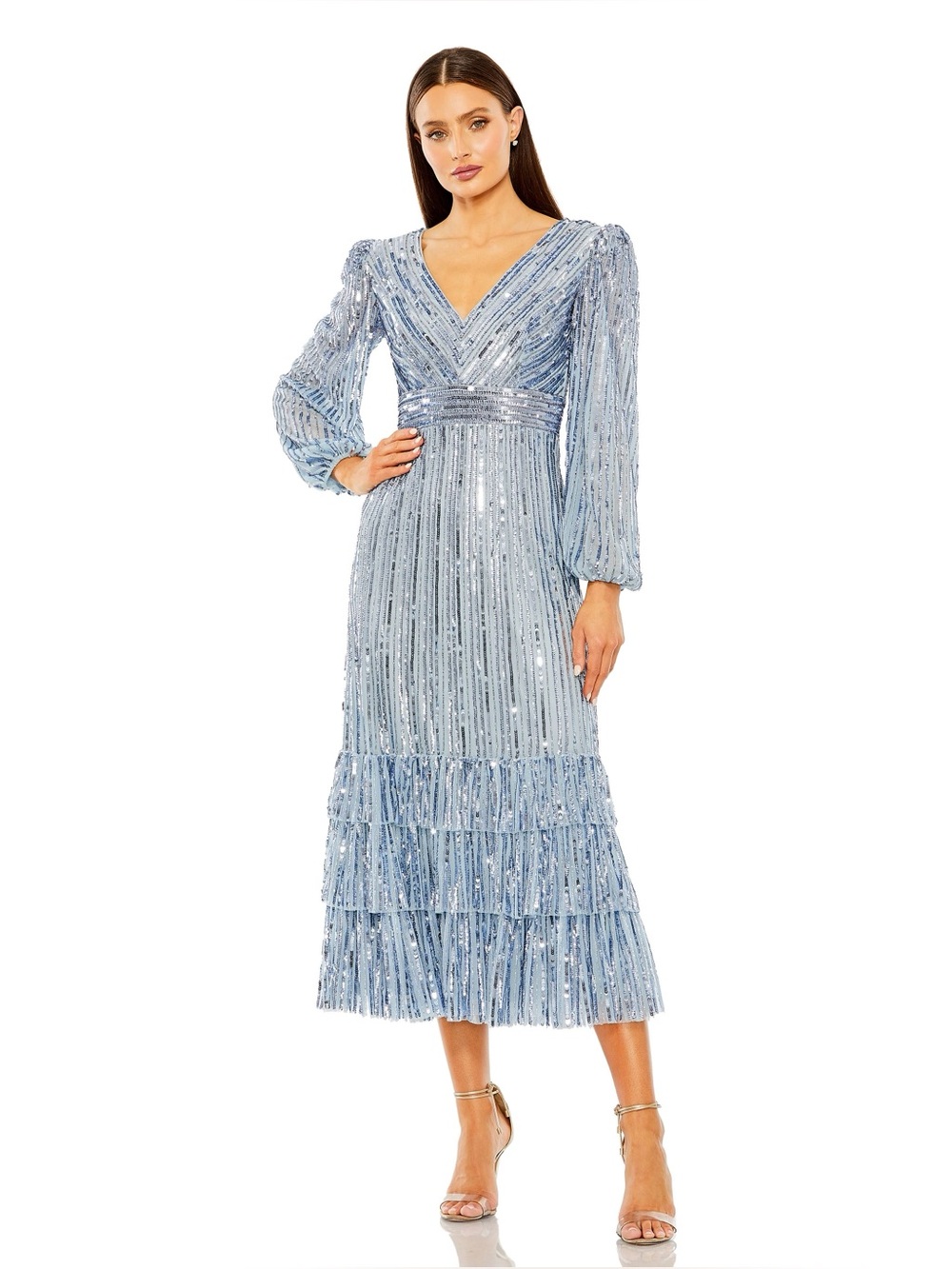 Midi Blue : Mac Duggal 23006 $698